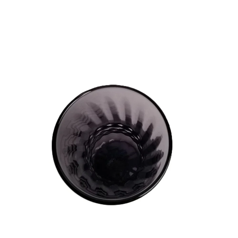 Indiana Glass Swirl Vase 6.5 Inch Plum Purple Vintage Collectible MCM
